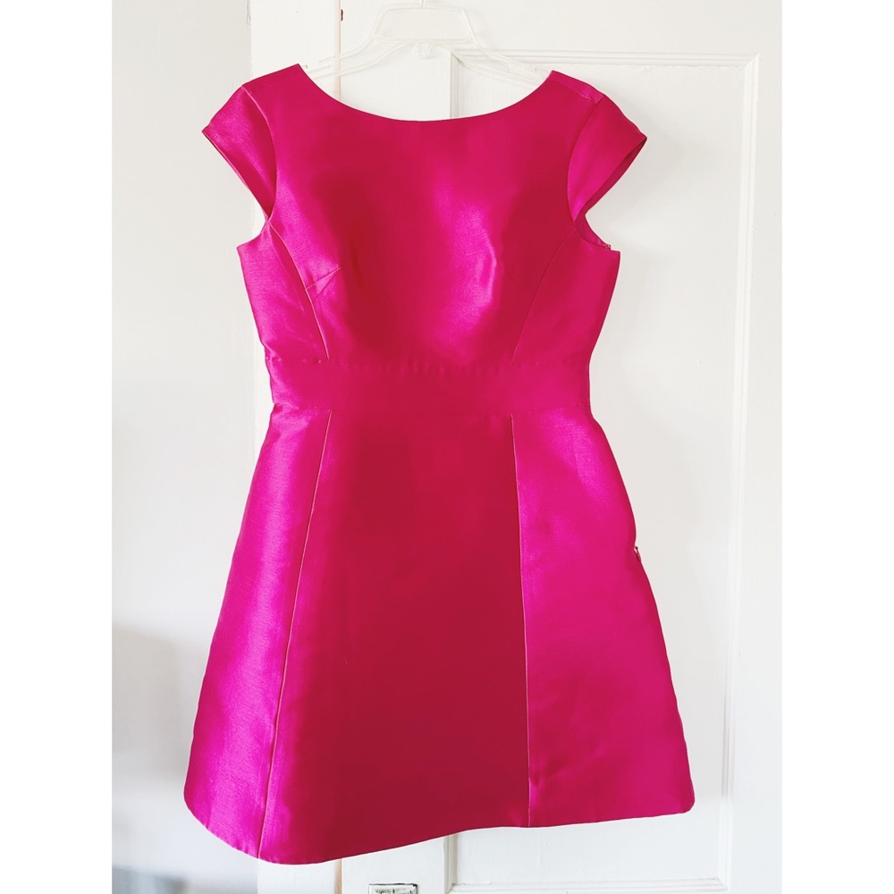 kate spade Hot Pink Cap-Sleeve A-Line Dress